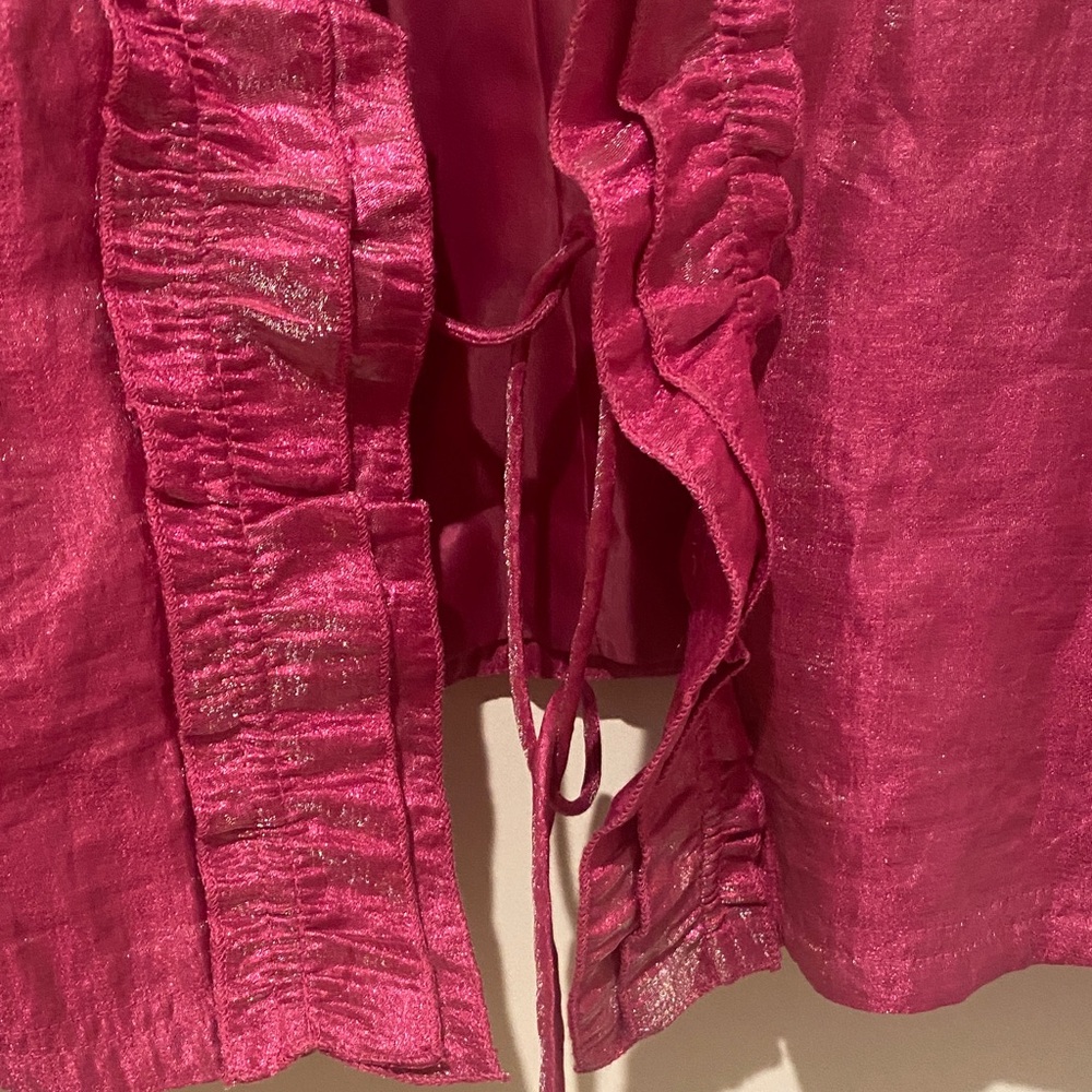 RAFAEL Pink Ruffled Jacket - Picture 2 of 5